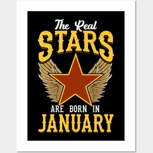 The Real Stars Are Born in January Posters and Art